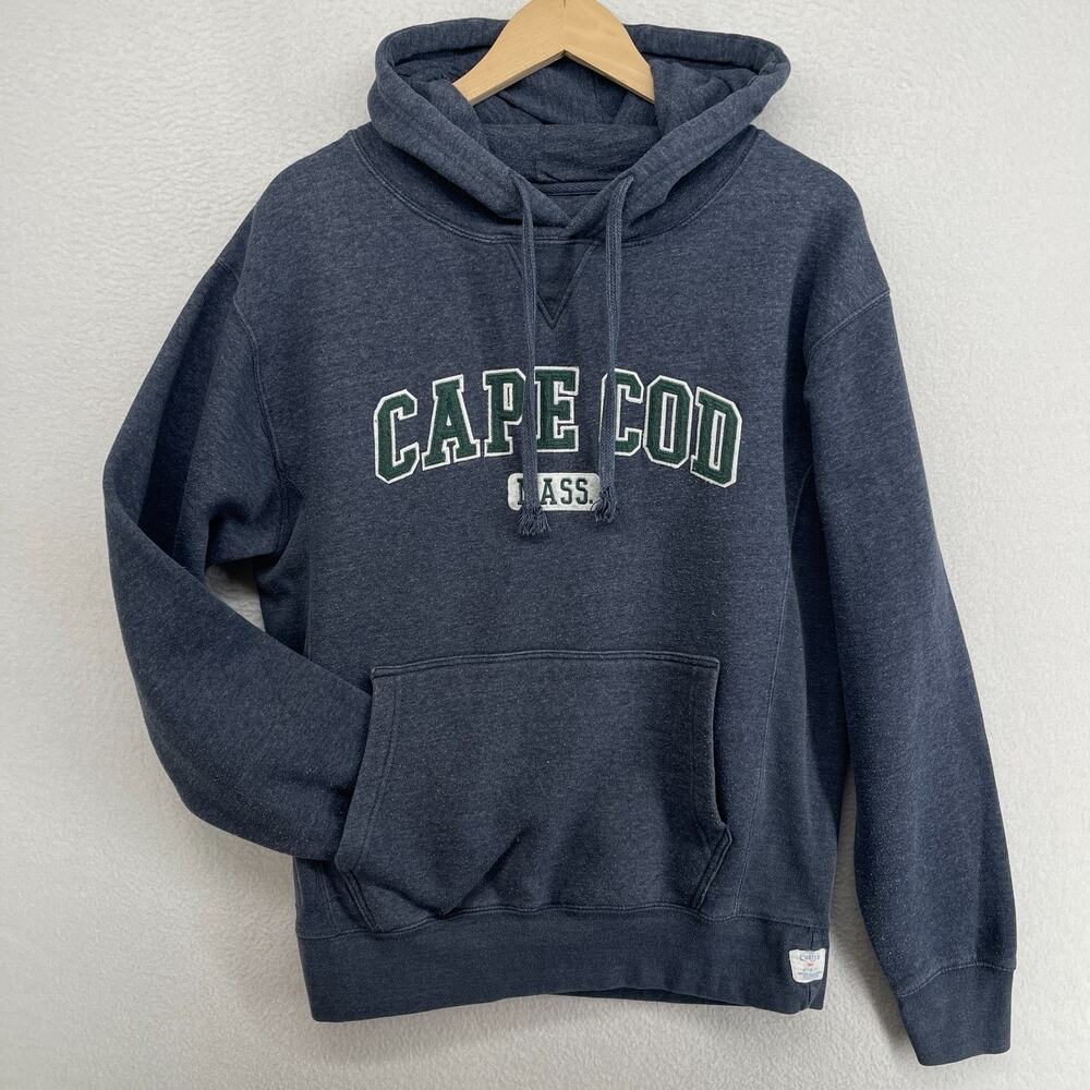 CAPE COD Hoodie Mens M CUFFYS Marthas Vineyard Chatham Nantucket Sweatshirt Gray